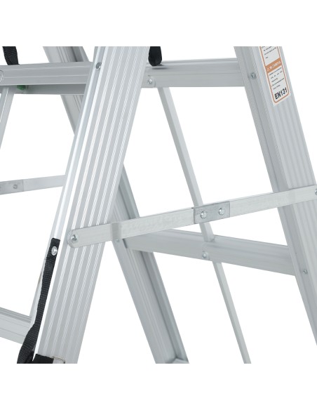 Échelle double pliante aluminium CLIMB – 3, 4 ou 5 marches