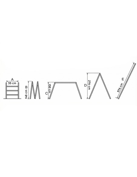 LIFT Echelle modulable en aluminium 4 pans