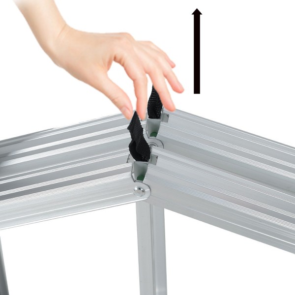 Échelle double pliante aluminium CLIMB – 3, 4 ou 5 marches