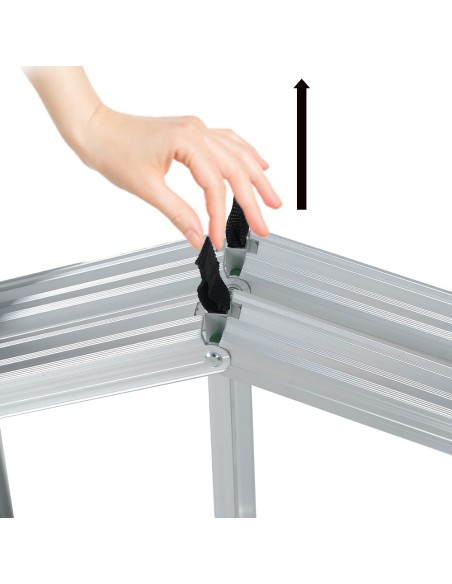 Échelle double pliante aluminium CLIMB – 3, 4 ou 5 marches