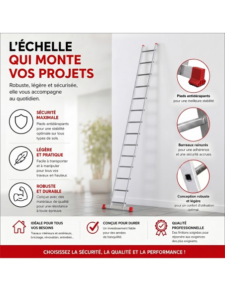 XTRA Echelle en aluminium simple