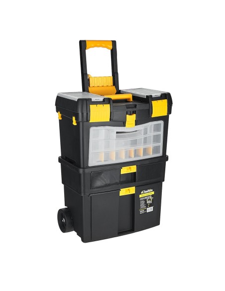Chariot à outils modulable avec tiroirs et compartiments 3 niveaux