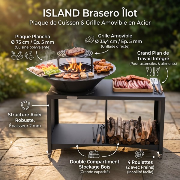 ISLAND Brasero