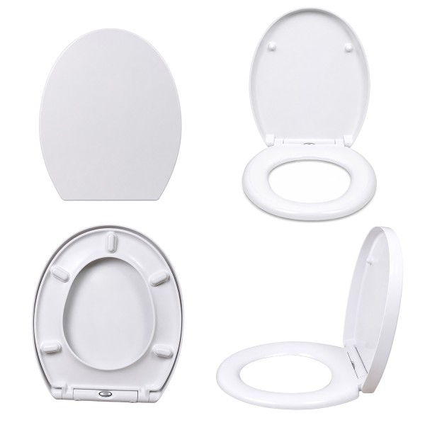 DUN Abattant WC en duroplast hygiénique déclipsable fermeture silencieuse