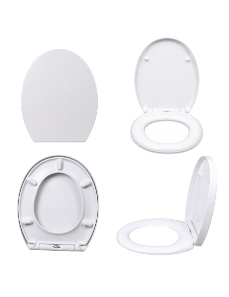 DUN Abattant WC en duroplast hygiénique déclipsable fermeture silencieuse