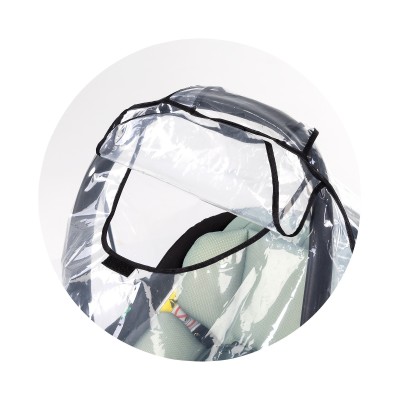 Housse de pluie universelle en plastique transparent 2