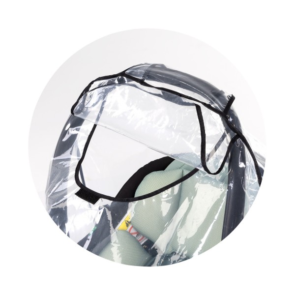 Housse pluie universelle en plastique transparent