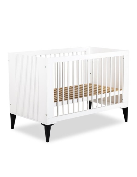 MIA Lit bébé évolutif à barreaux avec sommier réglable