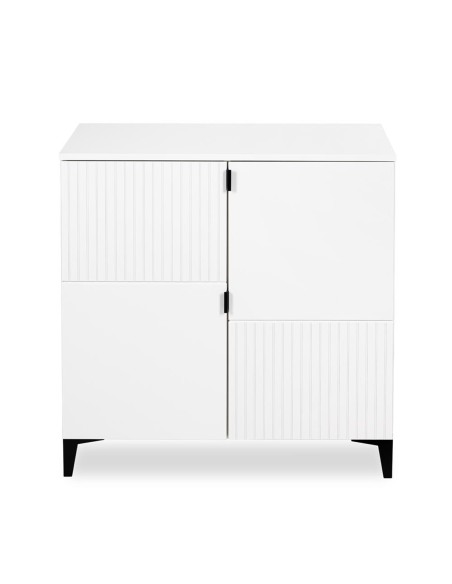 MIA Commode bébé en bois avec étagères 2 portes