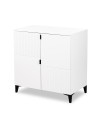 MIA Commode bébé en bois avec étagères 2 portes