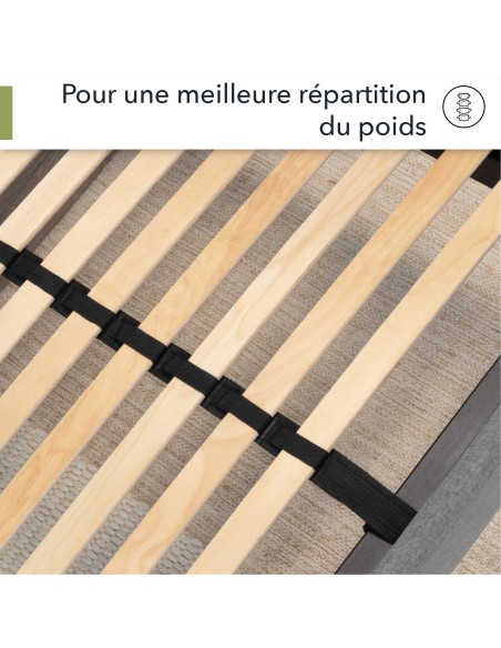 Sommier à lattes résistant avec fermeté réglable pour votre dos