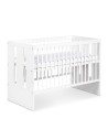 PAOLA Lit bébé évolutif avec barreaux