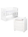 PAOLA Ensemble bébé lit et commode