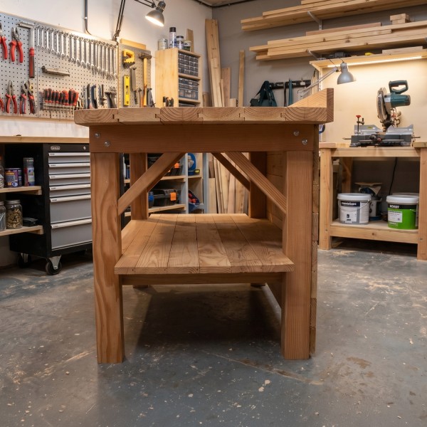 Etabli en bois douglas