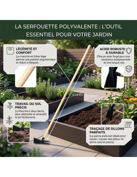 Serfouette panne et fourche