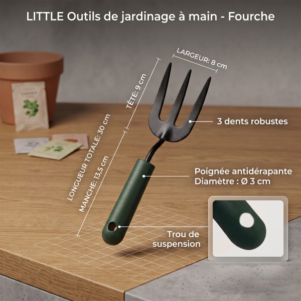 LITTLE Outils de jardinage à main - Fourche
