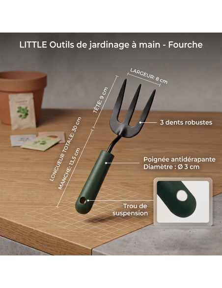 LITTLE Outils de jardinage à main - Fourche