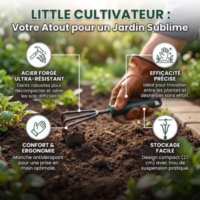 LITTLE Outils de jardinage à main - Cultivateur 2