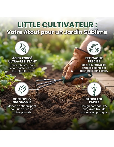 LITTLE Outils de jardinage à main - Cultivateur