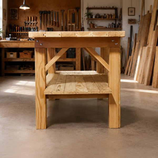 Etabli en bois douglas