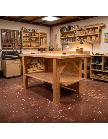 Etabli en bois douglas