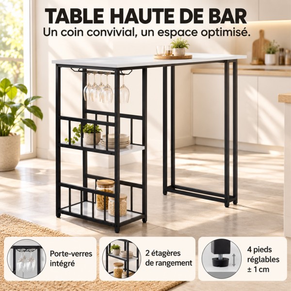 GAVIN Table haute de bar