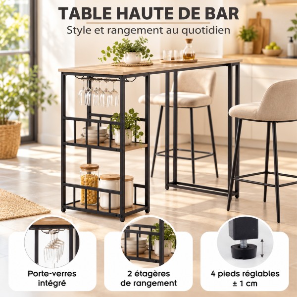 GAVIN Table haute de bar