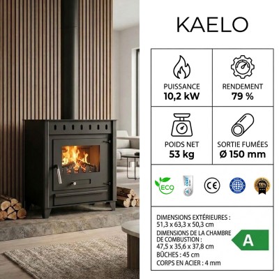 KAELO Poêle à bois 2