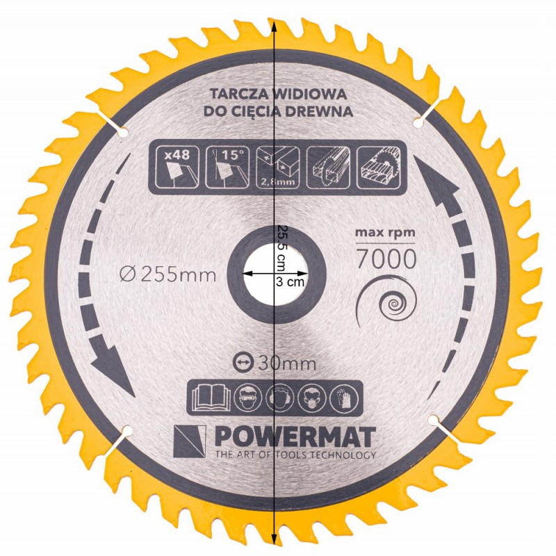 Lame scie bois 48 dents