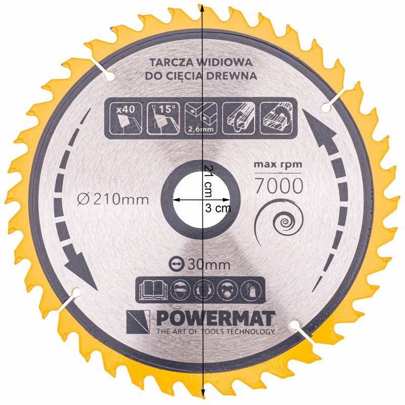 Lame en carbure 40 dents