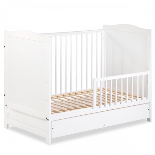 FELIX lit bébé évolutif  à barreaux 120X60 avec tiroir 2