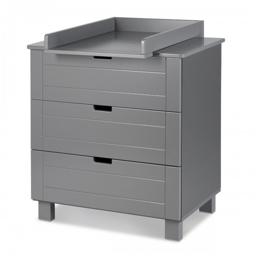IWO Commode à langer avec plateau amovible et 3 tiroirs 2